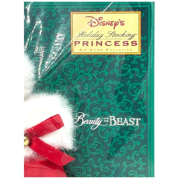 Disney Holiday Stocking Princess Belle Doll In Red Christmas Stocking By Avon - Picture 7 of 9